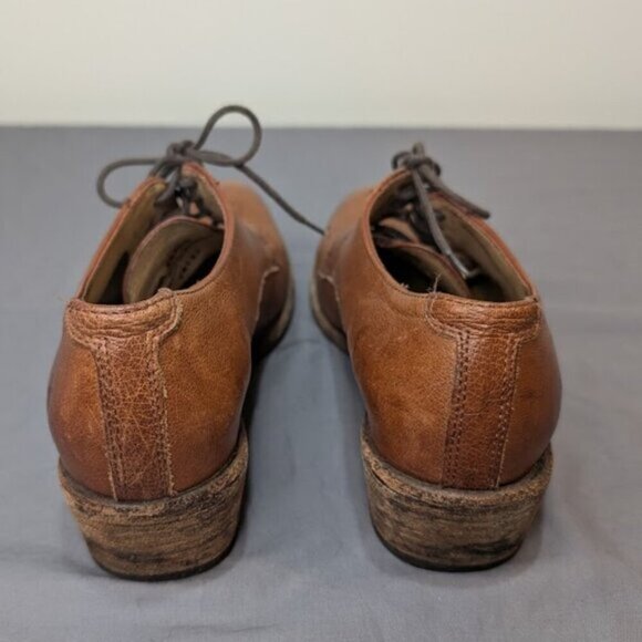 Frye Womens Carson Lace Up Oxford Shoes Brown Leather Size 8.5 - Picture 6 of 11
